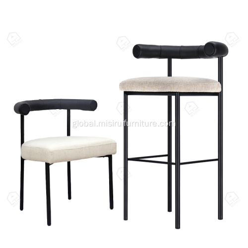 Modern Dining Room Sets Matt black color kashmir chairs Supplier